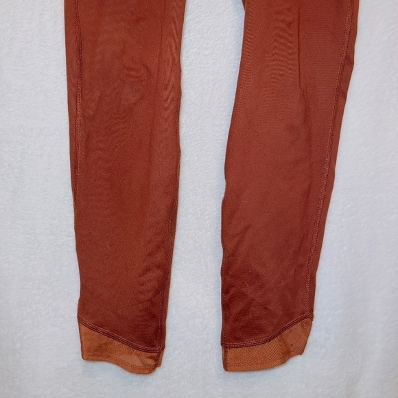 All in Motion Rustic Orange High Waisted Side Pockets Ankle Length Leggings - Picture 3 of 5